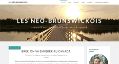 Desktop Screenshot of lesneobrunswiquois.com